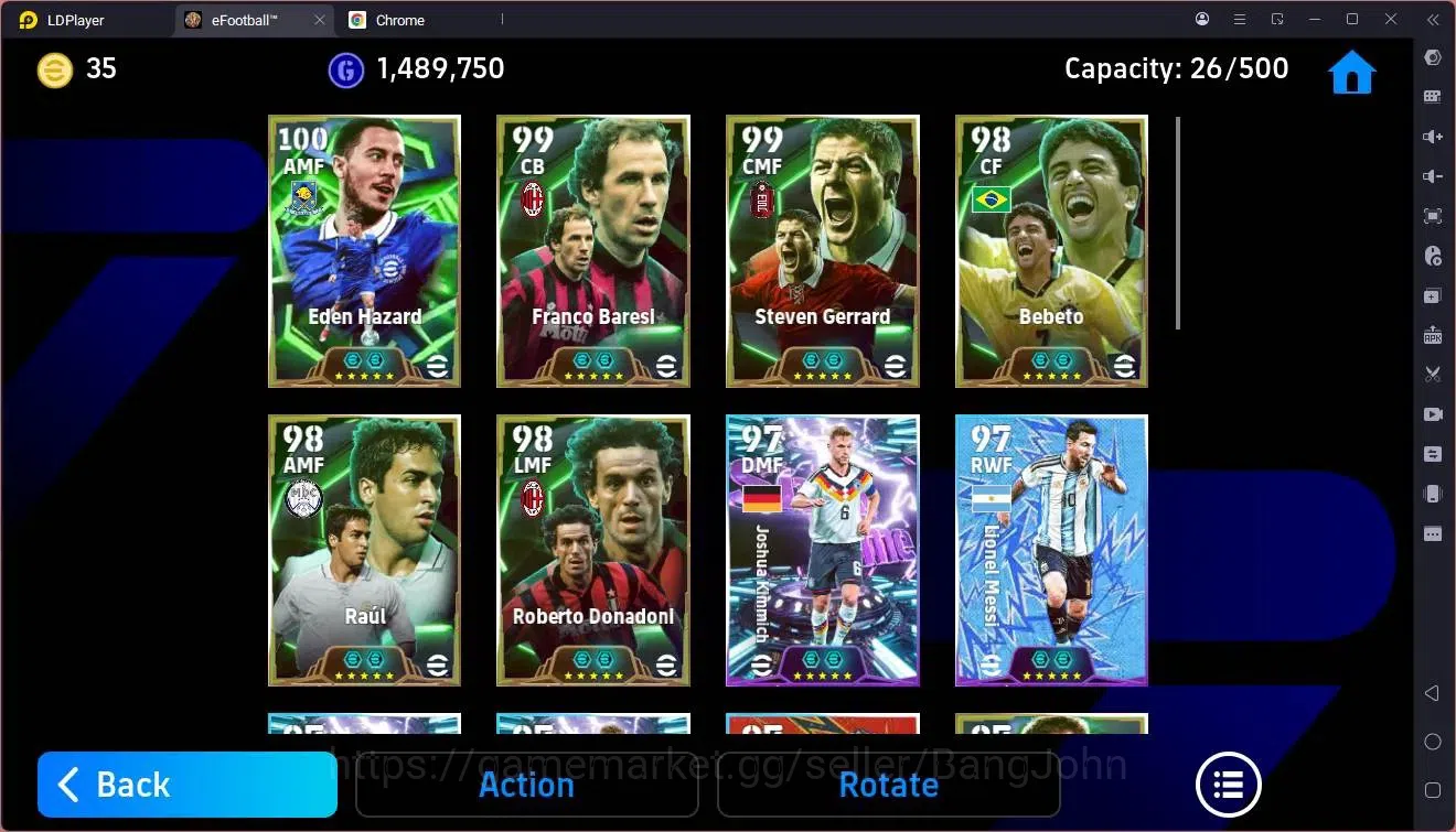 eFootball Accounts Mobile |PW 3185|Epic Hazard,Baresi,Gerrard,Bebeto, image 4