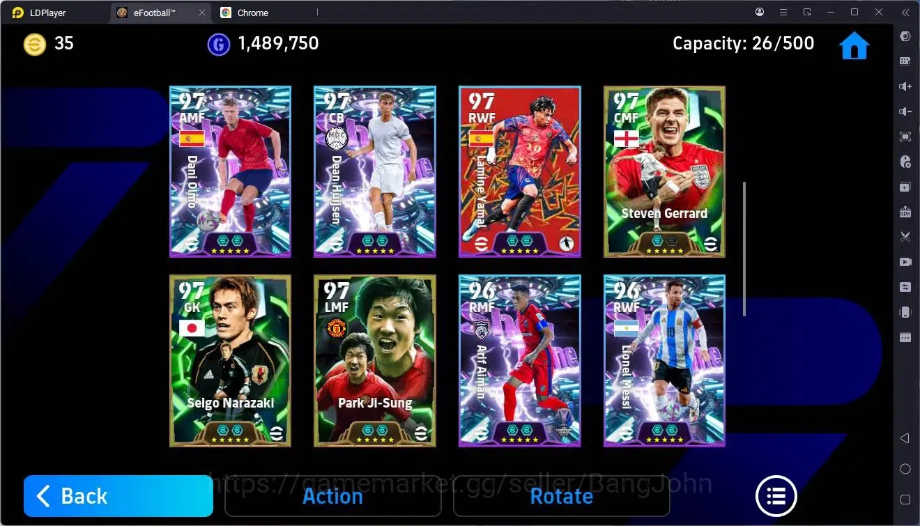 eFootball Accounts Mobile |PW 3185|Epic Hazard,Baresi,Gerrard,Bebeto, image 5