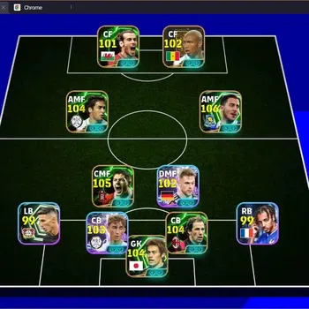 eFootball Legends & Iconic Players Mobile |PW 3185|Epic Hazard,Baresi,Gerrard,Bebeto, image 1