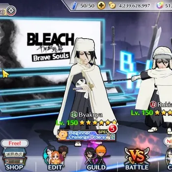 Bleach: Brave Souls Accounts High-End Global|1M BP+51K Orb|End Story|9K PS+9K BSAcc,9K PremAcc Ticket|Byakuya,Rukia