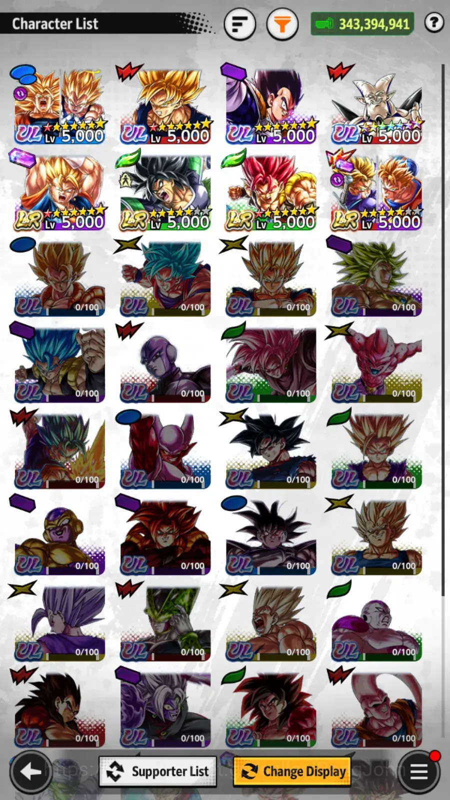 Dragon Ball Legends Accounts High-End Android | Lvl 159|343M Total Power|959 CC|4 LR|4 UL|UL SS Goku,Vegeta,Omega Shenron 17