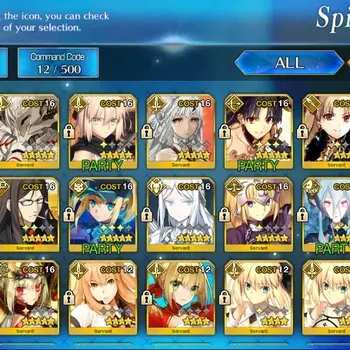 Fate-Grand Order Accounts NA Okeanos Lv43|16 SSR Servant|Oberon,Tiamat,Avalon,Dioscuri,Okita Saber,Lancer Eresh,Draco