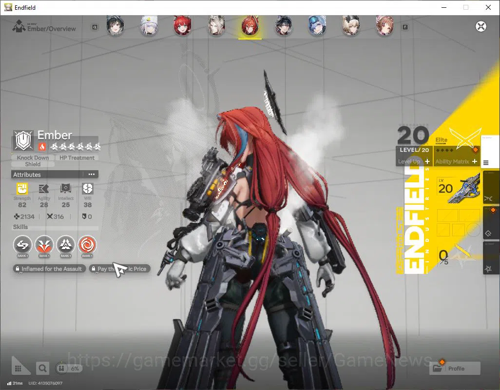 Arknights: Endfield Accounts ASIA|Lv50|SSR5(2Limit)+9(*6WP)|(Yvonne,Tangtang,Ar image 14