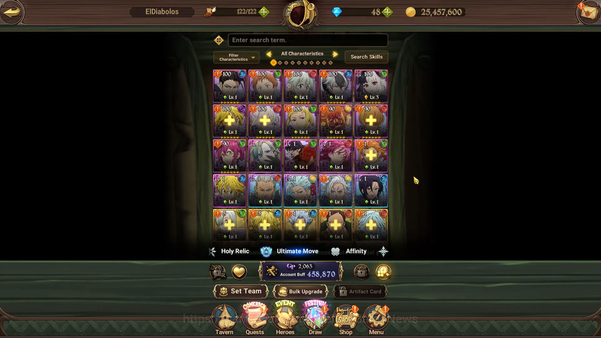 The Seven Deadly Sins: Grand Cross Accounts Global|458K CC|Fresh Starter Ch1|5 UR| Nightmare S image 7