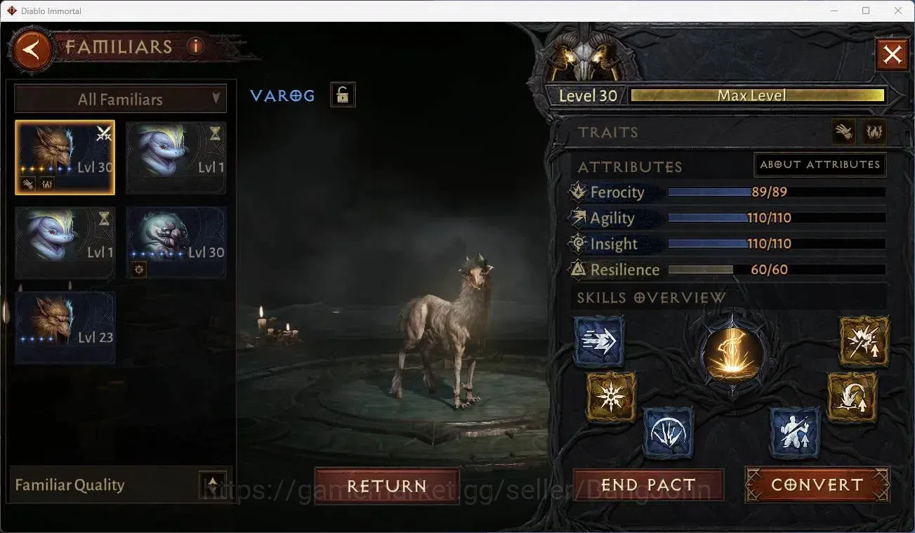 Diablo Immortal Accounts Mid-Tier NA - Chain of honor | 60 (328) Barbarian-Maledictor | CR 27k | Reso 360 | Hell 3 | Varog 15