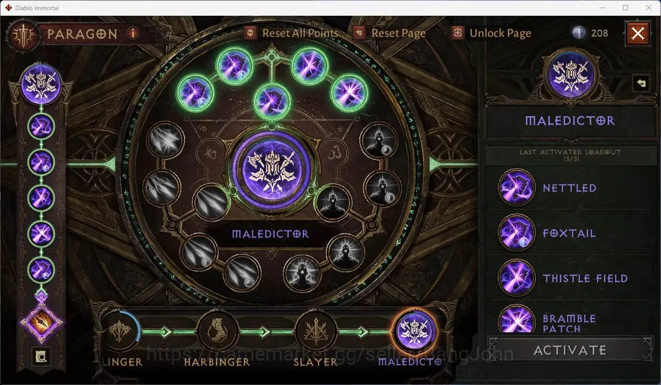 Diablo Immortal Accounts Mid-Tier NA - Chain of honor | 60 (328) Barbarian-Maledictor | CR 27k | Reso 360 | Hell 3 | Varog 3