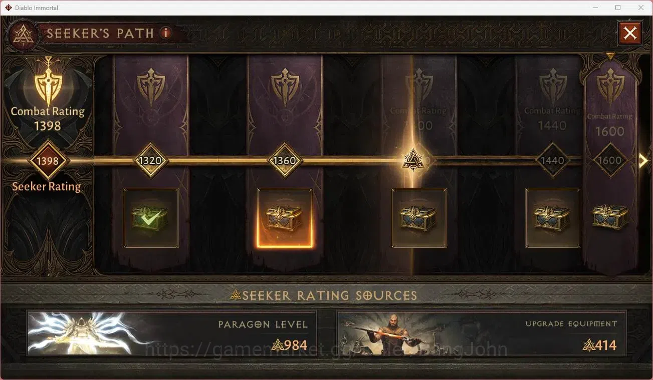 Diablo Immortal Accounts Mid-Tier NA - Chain of honor | 60 (328) Barbarian-Maledictor | CR 27k | Reso 360 | Hell 3 | Varog 4