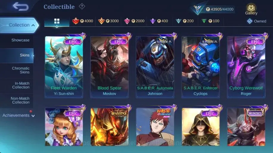 Mobile Legends: Bang Bang Accounts Global|Hero 103 Skin 192|Expert|CC Natalia|KOF Kar image 12