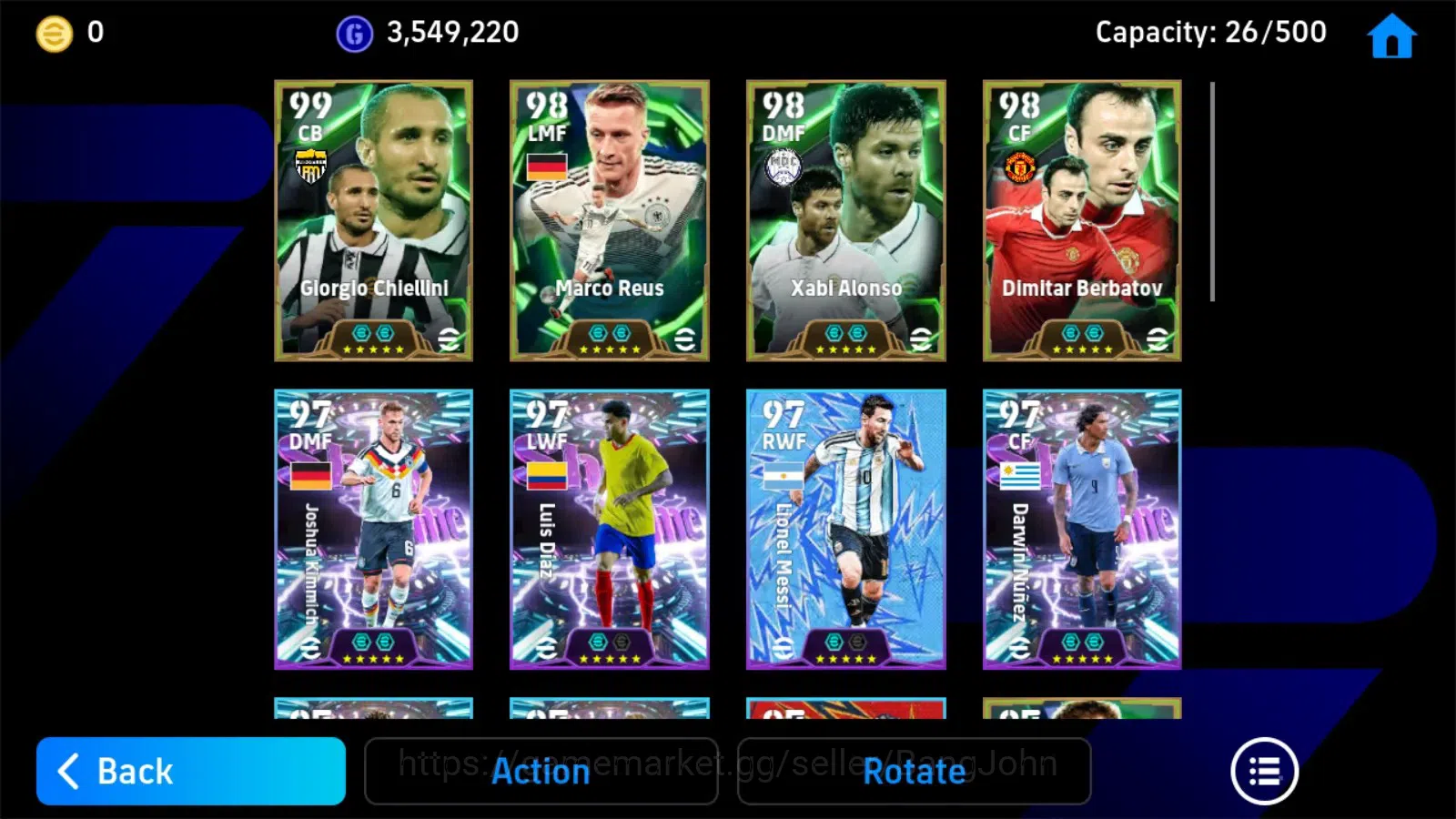 eFootball Accounts Android|PW 3188|Giorgio Chlellini Epic,Marco Reus image 4