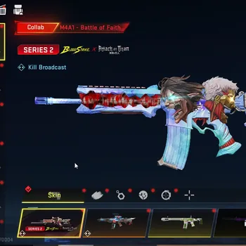 Blood Strike Accounts Mid-Tier Asia|Collab AOT M4A1 Battle Of faith,OP SKS Mumen Rider,Enzio Kraken|10