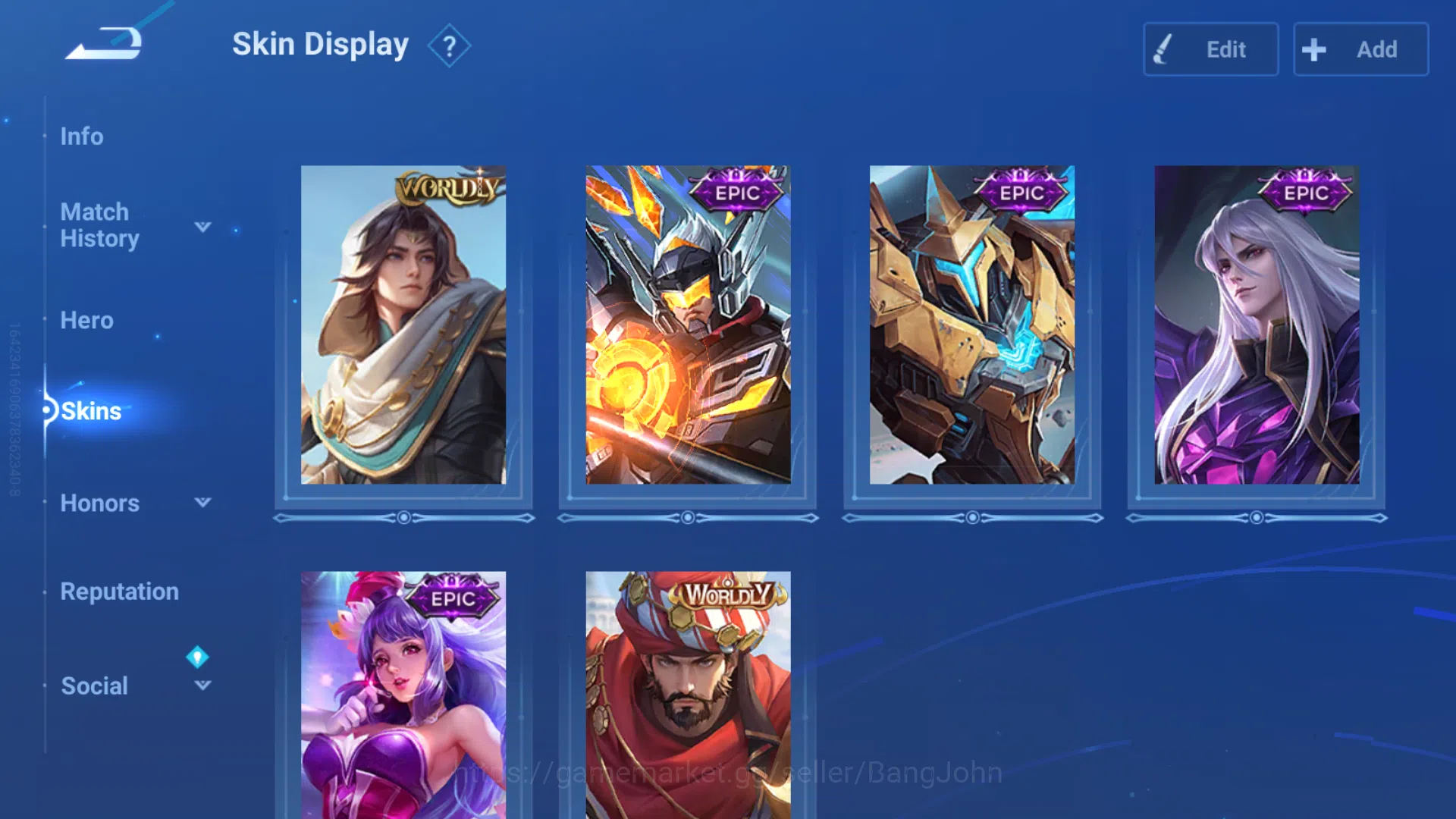 Honor of Kings Accounts Global | LOM Augran , LOM Shi , Sanxingdui Huo Yi image 9