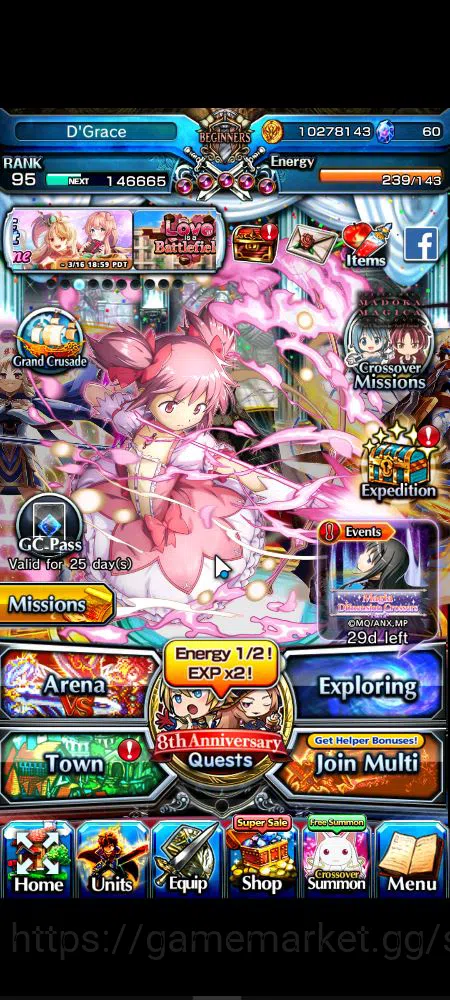 Grand Summoners Mid-Game Global|Rank 95|14 Ascend|InumutaTW,EmiyaTW,Summer  image 1
