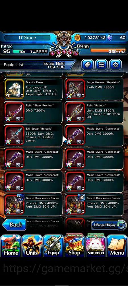 Grand Summoners Accounts Mid-Game Global|Rank 95|14 Ascend|InumutaTW,EmiyaTW,Summer Miyu,ChloeTW,Crus 12