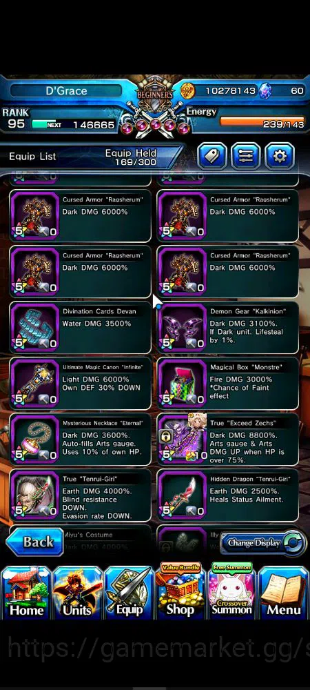 Grand Summoners Accounts Mid-Game Global|Rank 95|14 Ascend|InumutaTW,EmiyaTW,Summer Miyu,ChloeTW,Crus 15