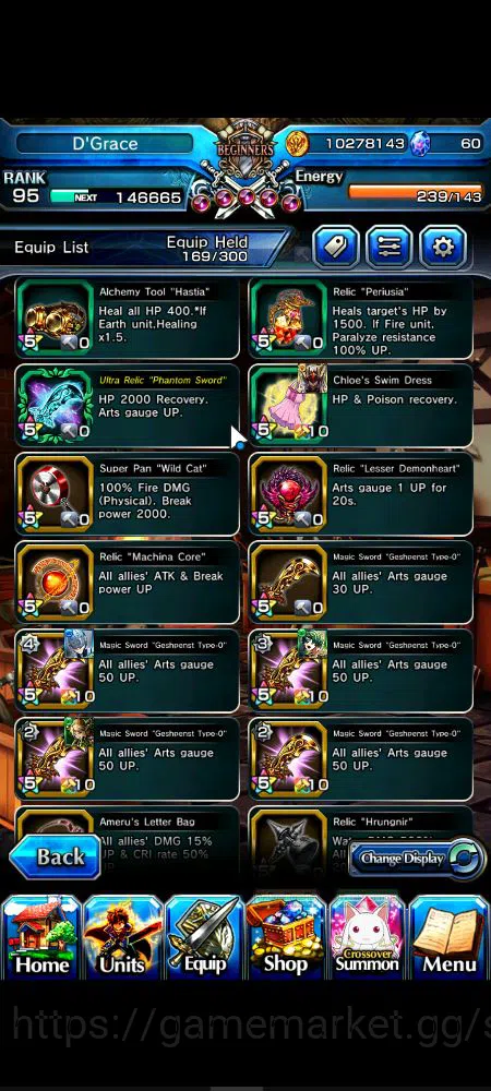 Grand Summoners Accounts Mid-Game Global|Rank 95|14 Ascend|InumutaTW,EmiyaTW,Summer Miyu,ChloeTW,Crus 19