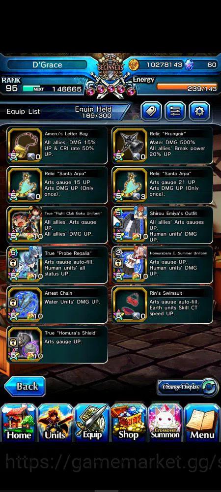 Grand Summoners Accounts Mid-Game Global|Rank 95|14 Ascend|InumutaTW,EmiyaTW,Summer Miyu,ChloeTW,Crus 20