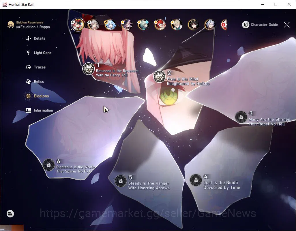 Honkai Star Rail Accounts Asia|TL 70|Phainon,The Herta Premium+3 Sign|17 Lim image 5