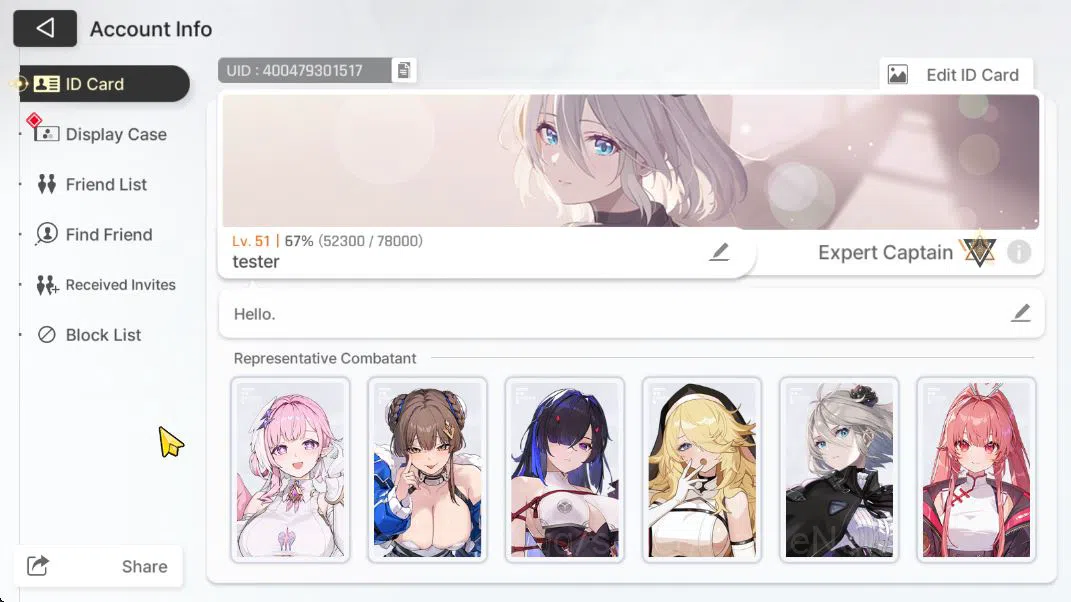 Chaos Zero Nightmare Accounts GLOBAL Lv51|10K Cry Ready Gacha| 9SSR[Diana,HugoM1 image 2