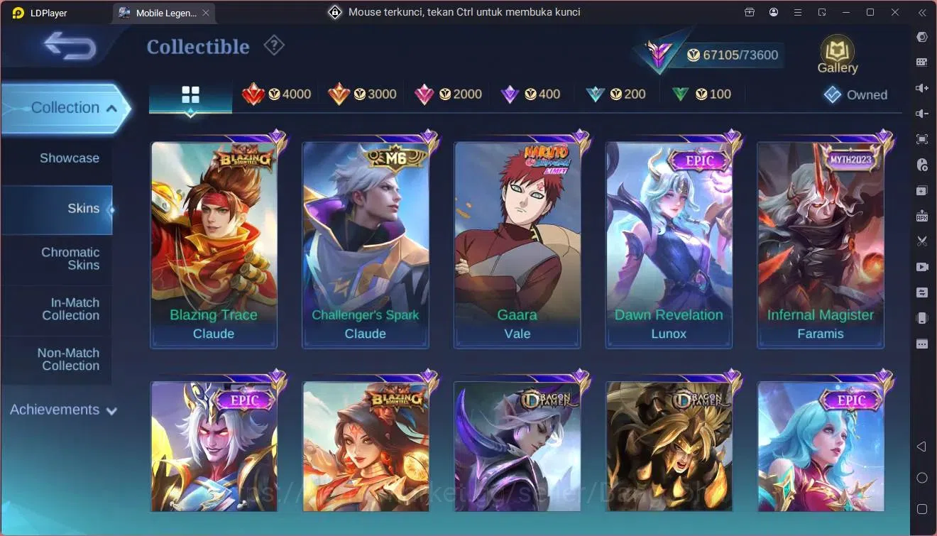 Mobile Legends: Bang Bang Accounts Global|Hero 130|Skin 260|Renowned|Prime Claude|San image 13