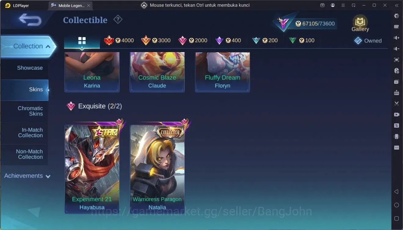 Mobile Legends: Bang Bang Accounts Global|Hero 130|Skin 260|Renowned|Prime Claude|San image 8