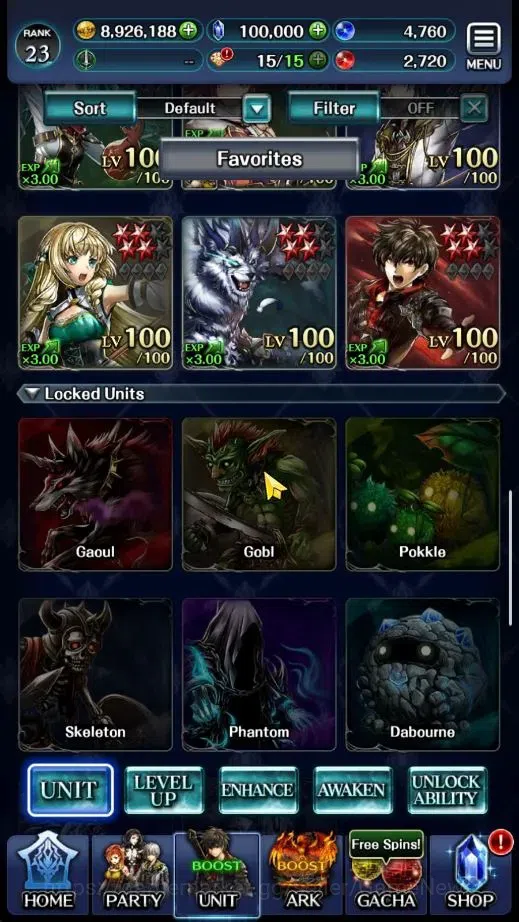 Last Cloudia Accounts GLOBAL|Rank 23|100k Crystal|Top Tier Unit (SM Sera image 3