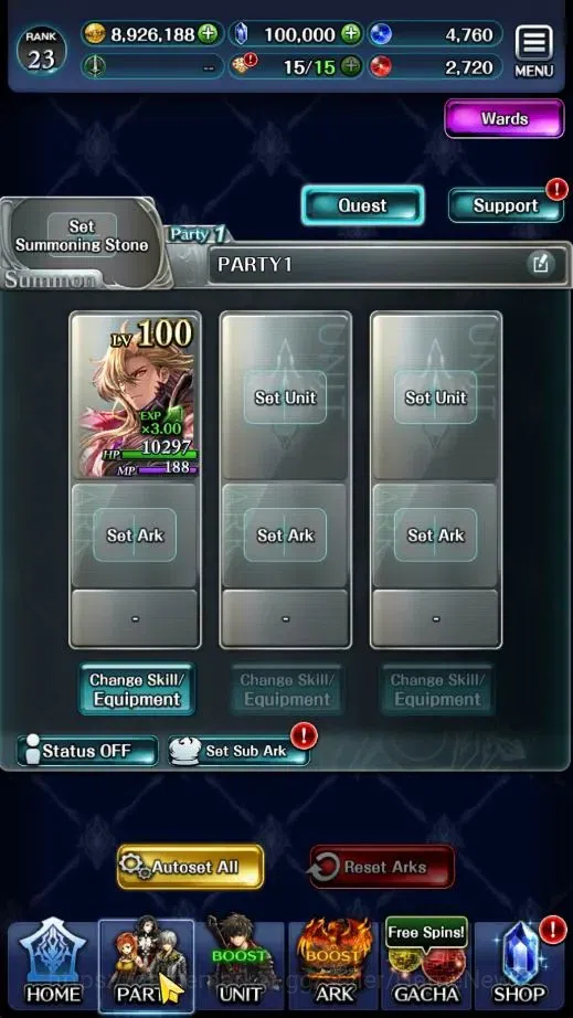 Last Cloudia Accounts GLOBAL|Rank 23|100k Crystal|Top Tier Unit (SM Sera image 6