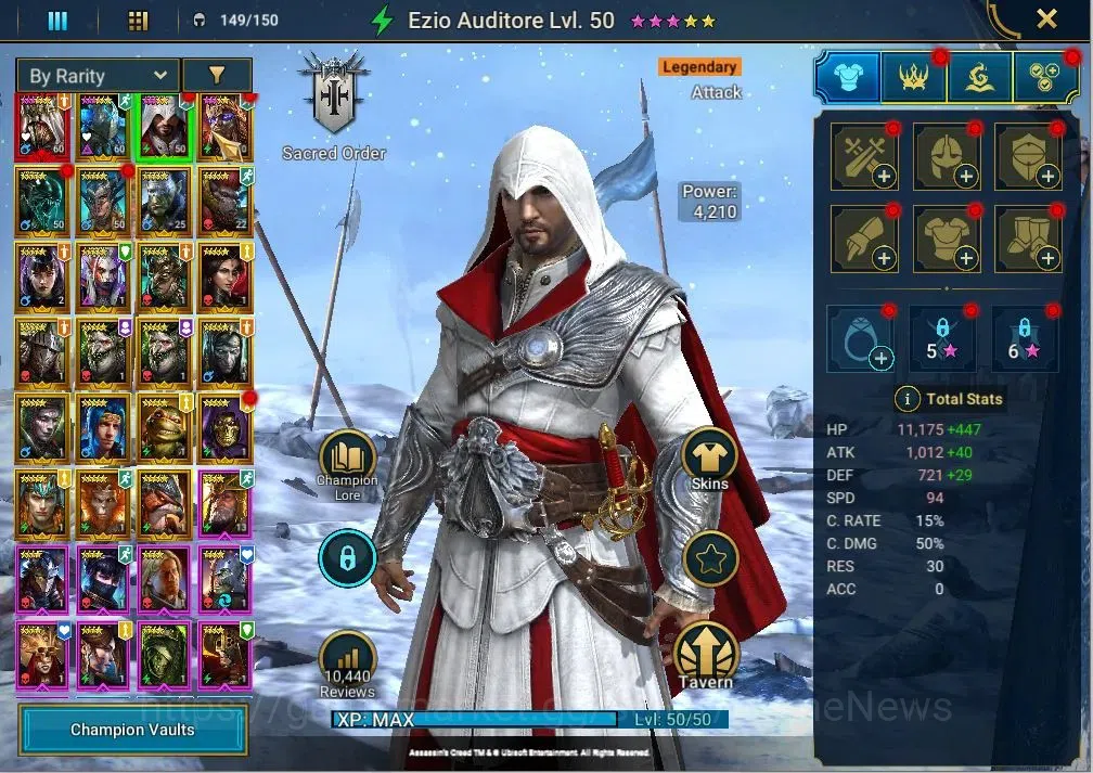 Raid: Shadow Legends Accounts Mid-Game Lv 29 |678K Power|Lv29 678.7K Power|1 Myth(Siegfrund)+22 5