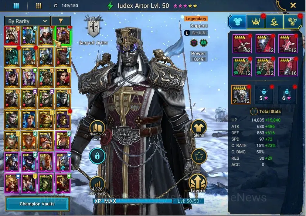 Raid: Shadow Legends Accounts Mid-Game Lv 29 |678K Power|Lv29 678.7K Power|1 Myth(Siegfrund)+22 6