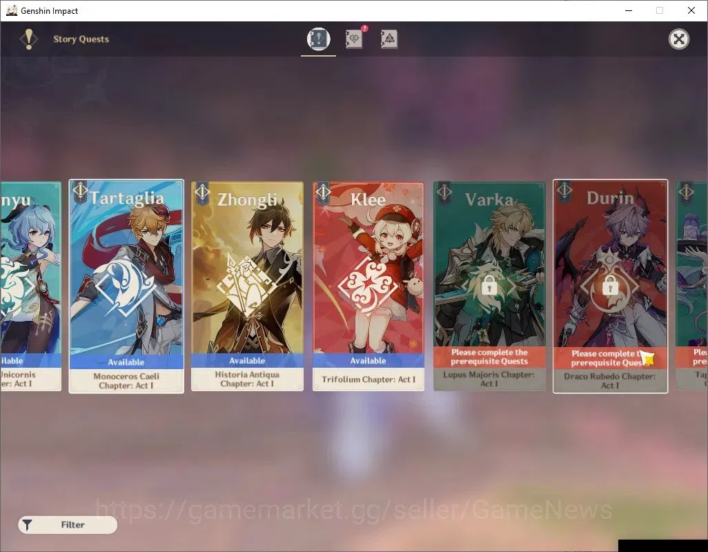 Genshin Impact Accounts ASIA|AR 54|4Limited+1(*5Standard)+1(*5Wep)|Skirk,E image 16