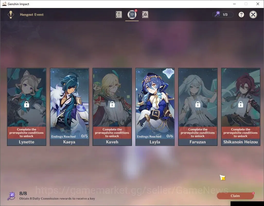 Genshin Impact Accounts ASIA|AR 54|4Limited+1(*5Standard)+1(*5Wep)|Skirk,E image 18