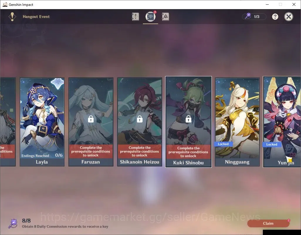 Genshin Impact Accounts ASIA|AR 54|4Limited+1(*5Standard)+1(*5Wep)|Skirk,E image 19