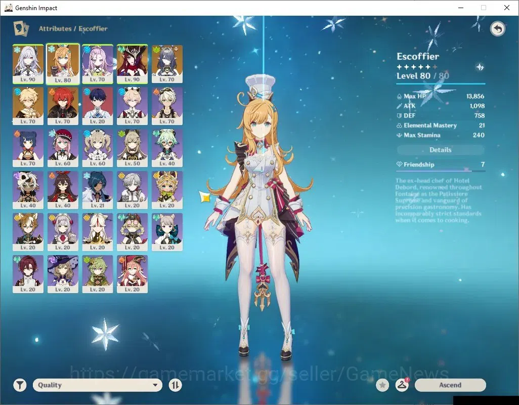 Genshin Impact Accounts ASIA|AR 54|4Limited+1(*5Standard)+1(*5Wep)|Skirk,E image 4