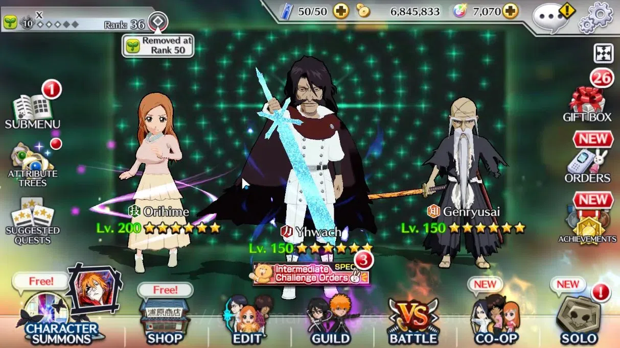 Bleach: Brave Souls Accounts Starter Global|66K BP+7K Orb|Fresh All Story|Yhwach TYBW26,Genryusai TYBW26,Ichigo 1