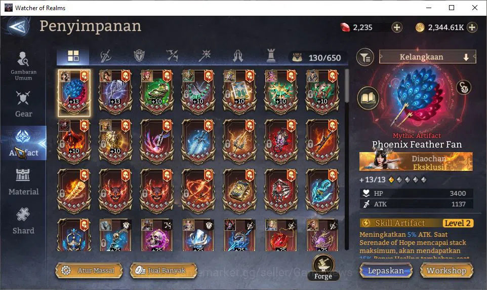 Watcher of Realms Accounts Global 60X|Lv83|5,3M Power|6 Lord [PraetusA1,Ezare image 13