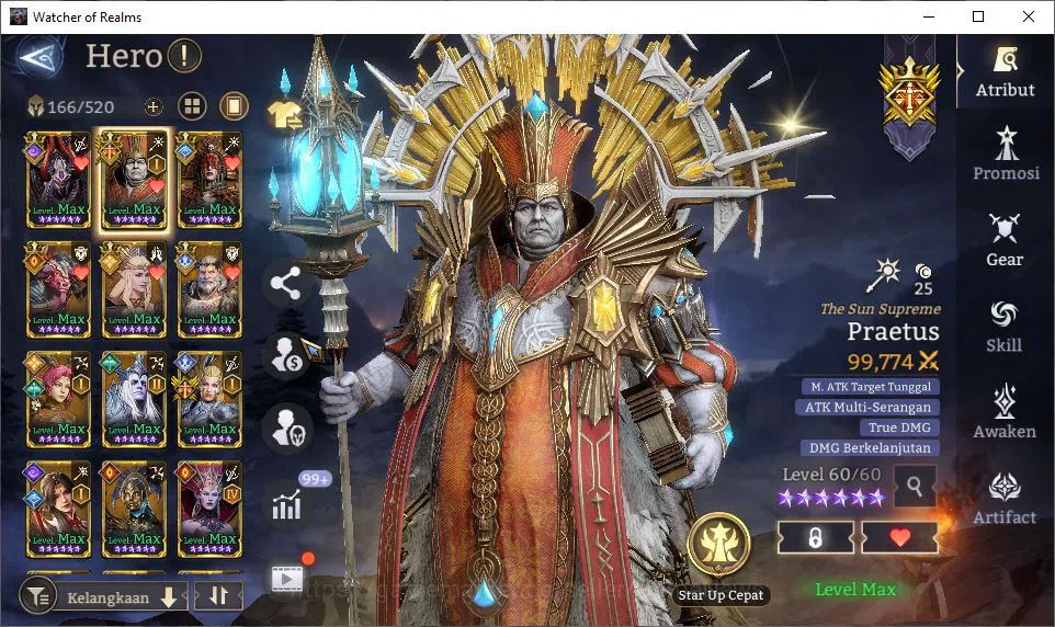 Watcher of Realms Accounts Global 60X|Lv83|5,3M Power|6 Lord [PraetusA1,Ezare image 7