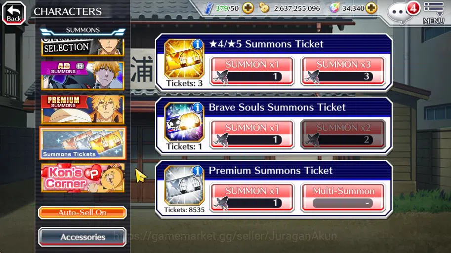 Bleach: Brave Souls Accounts [GLOBAL]34K Orb|TYBW26(Aizen,Ikkaku,Shunsui),Ichig image 8