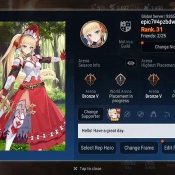 Epic Seven Accounts High-End Global Unverif|4ML(Boss Arunka, NC Landy, Straze, etc)||PoH 2+MoR 9|Detail Check