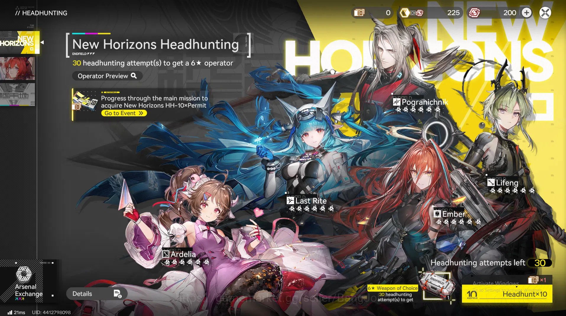 Arknights: Endfield Accounts Starter Fresh |ASIA| New Horizons On | 6-Star Laev image 4