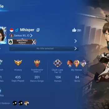 Honor of Kings Accounts Rare Skin Global|104H 84S|Mythic:Lu Bu|Precious:Eren & Mikasa (AOT)|Blessed:Charlotte|LNY26:Guan