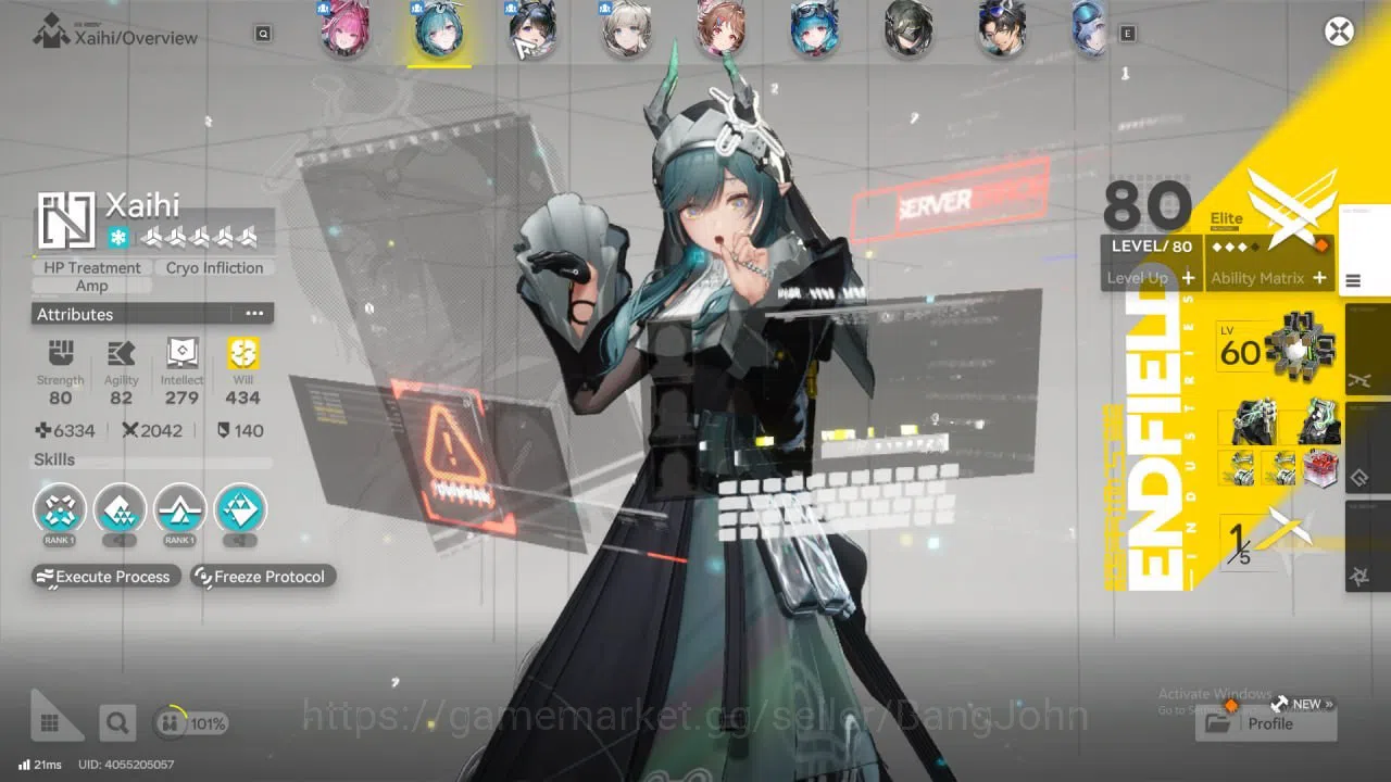 Arknights: Endfield Accounts ASIA | Well build Yvonne Sign, Tangtang P2 + Sign, Ardelia + Sign, Last Rite + Sign,Perlica 11