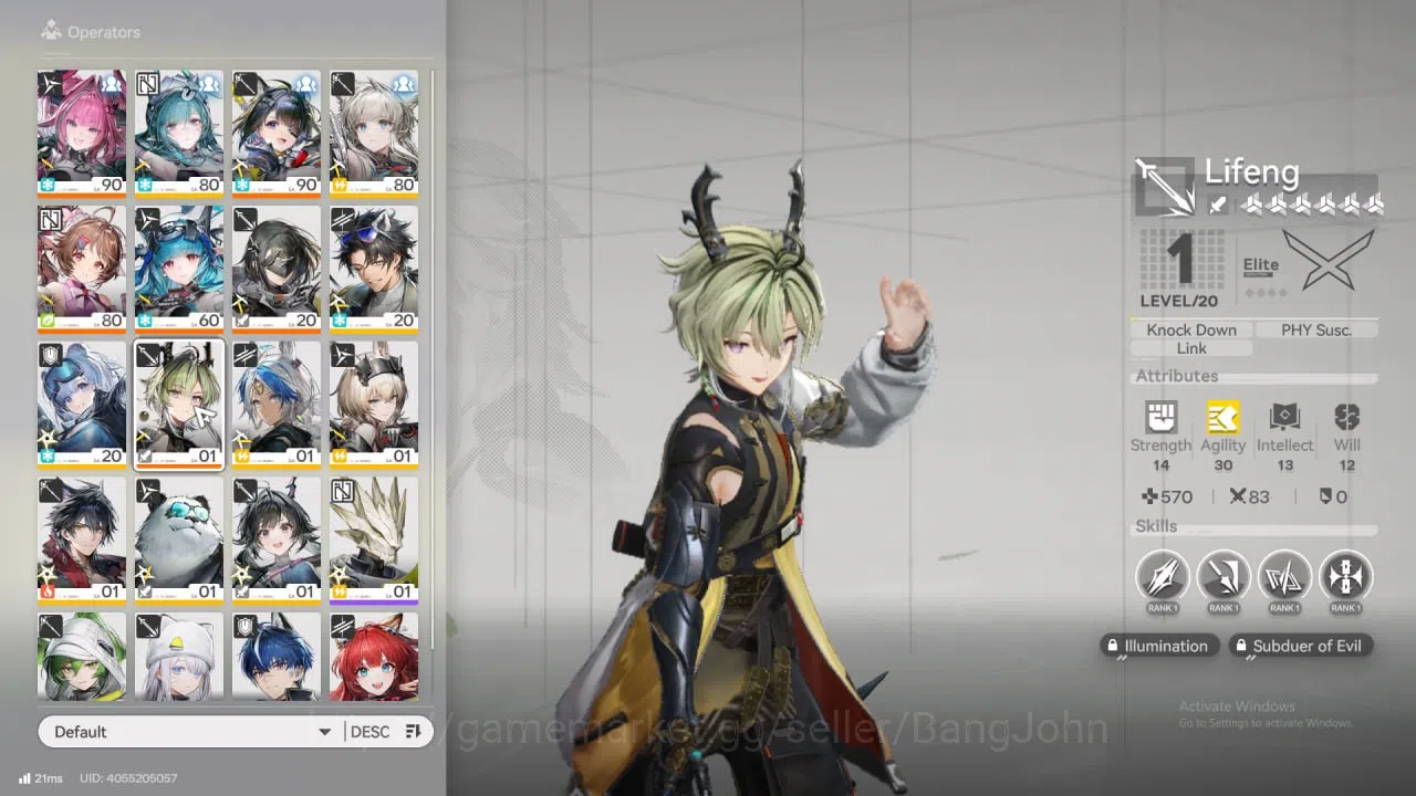 Arknights: Endfield Accounts ASIA | Well build Yvonne Sign, Tangtang P2 + Sign, Ardelia + Sign, Last Rite + Sign,Perlica 13