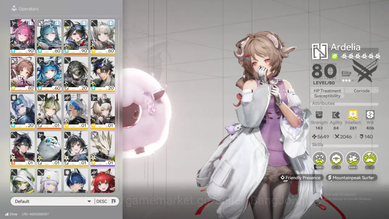Arknights: Endfield Accounts ASIA | Well build Yvonne Sign, Tangtang P2 + Sign, Ardelia + Sign, Last Rite + Sign,Perlica 15