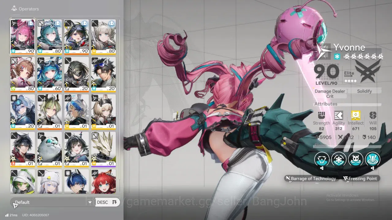 Arknights: Endfield Accounts ASIA | Well build Yvonne Sign, Tangtang P2 + Sign, Ardelia + Sign, Last Rite + Sign,Perlica 17