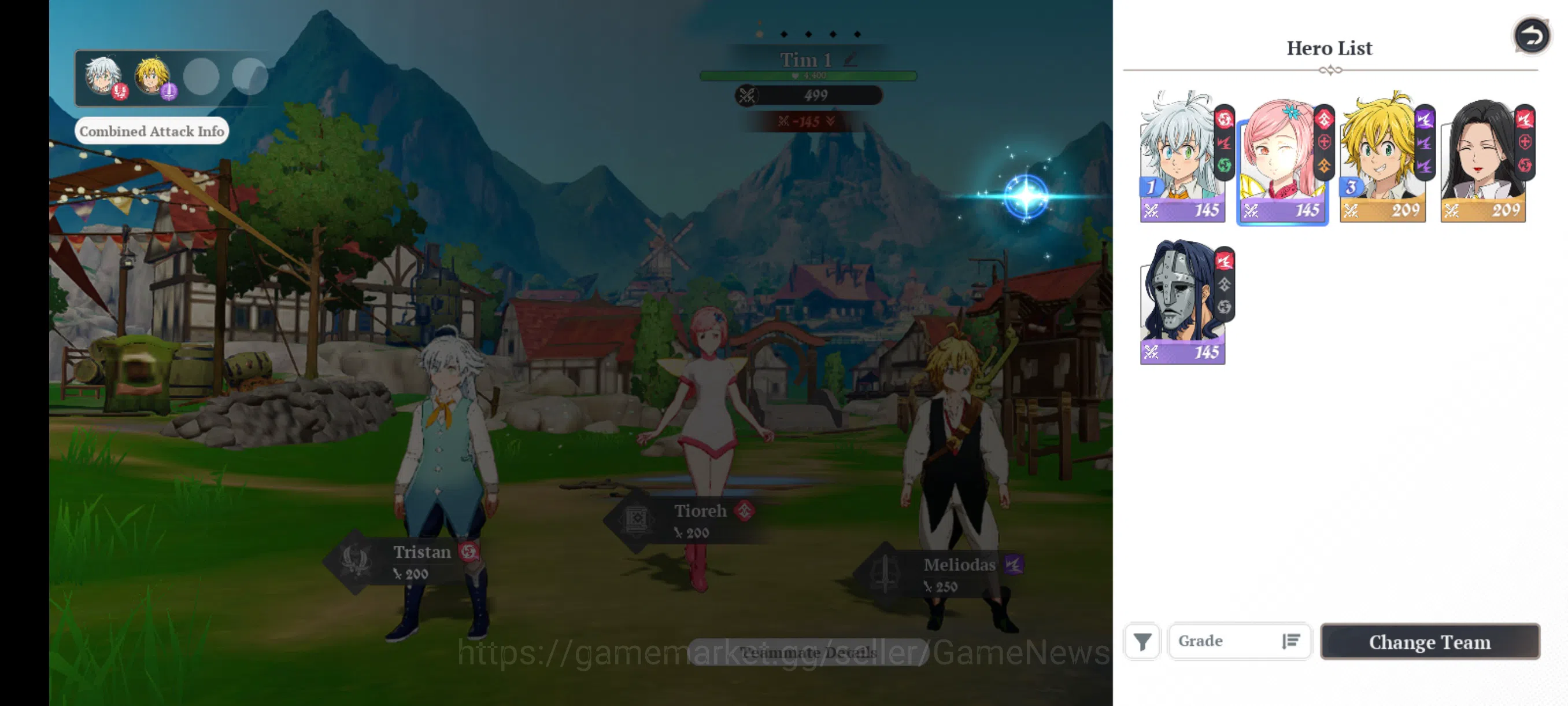 The Seven Deadly Sins: Origin Accounts [NA WEST] Lv 2 Fresh Starter| 2 SSR | Meliodas,Gui image 6