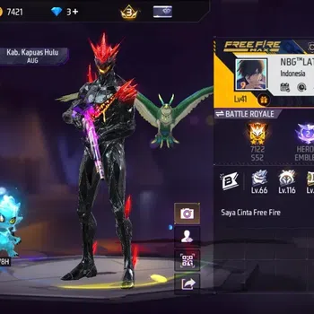 Free Fire Accounts Indonesia|Evo:AuG-BlazingFracture|Katana-EclipseSunflare|Backpack-AbyssalEclipse|Dark Desires