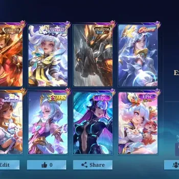 Mobile Legends: Bang Bang Accounts Collector Hero 78|Skins 136|Ex Glory 90|Sanrio Floryn,Collector Titans Balmond,Annual