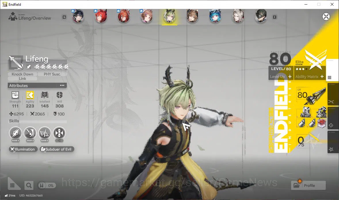 Arknights: Endfield Accounts ASIA|Lv56|SSR7(2Limit)+15(*6WP)|Laevatain+sign,Gil image 16