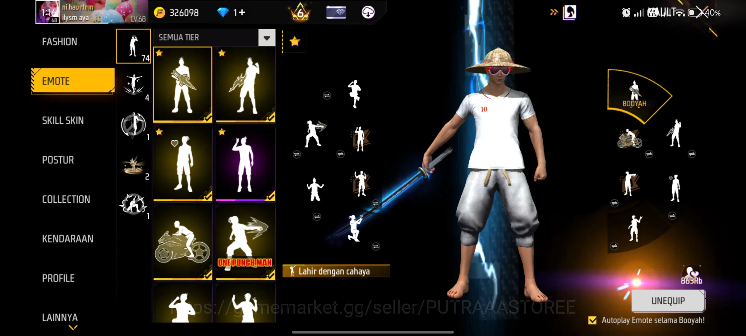 Free Fire Accounts Indonesia | SG TERKUAT -OPM & REAPER | MAX 2 OTW 3 | LEVEL AKUN  68 | TOTAL OUTFIT  1.914 9