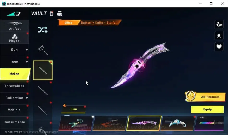 Blood Strike Accounts AMERICA|8 ETERNAL[JET MAX,HANK MAX,Melee Chainflux image 10