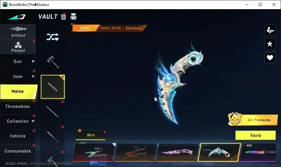 Blood Strike Accounts AMERICA|8 ETERNAL[JET MAX,HANK MAX,Melee Chainflux image 11